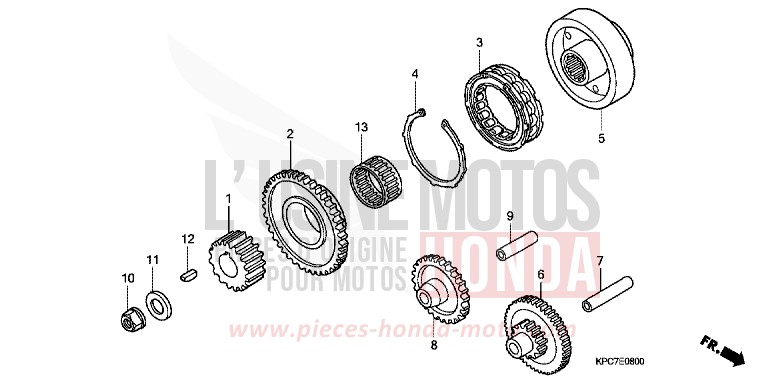 STARTING CLUTCH for Varadero 125 MOODY BLUE METALLIC (PB296) from 2009